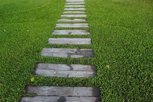 pallets for a garden path