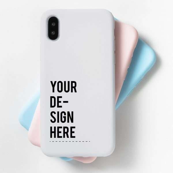 personalized DIY phone cases in different colors