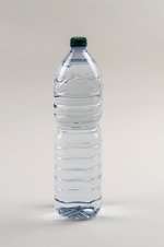 plastic bottle with water