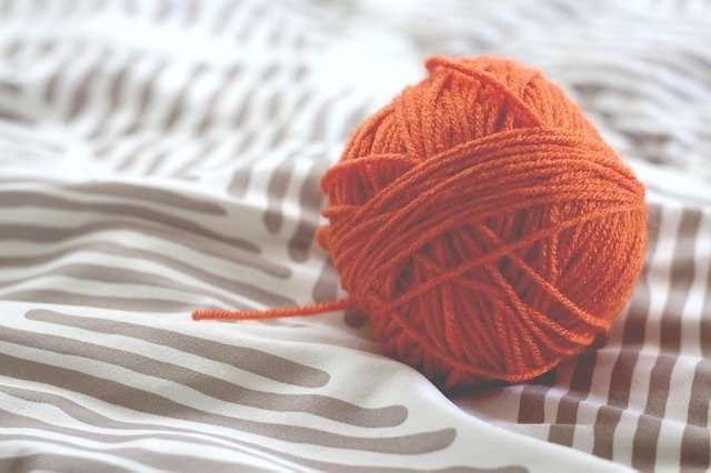 orange cotton yarn